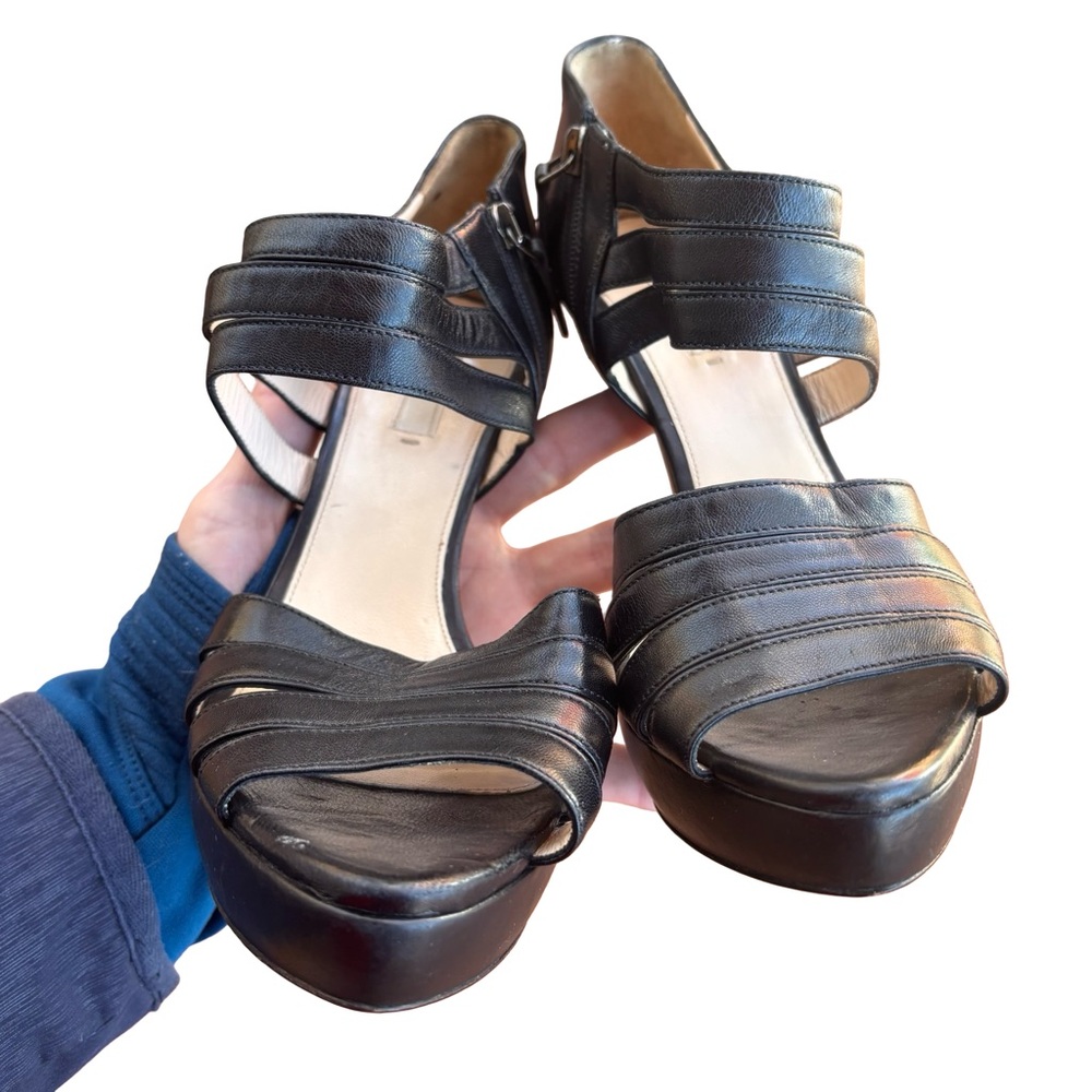 👑 Prada 5” Black Leather High Heels - Picture 8 of 11